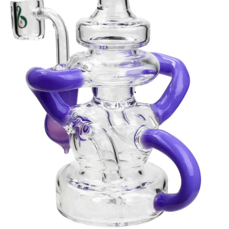 Soul Glass 2-in-1 Bent Neck Recycler 8" Morden Vape SuperStore and Cannabis Manitoba Canada