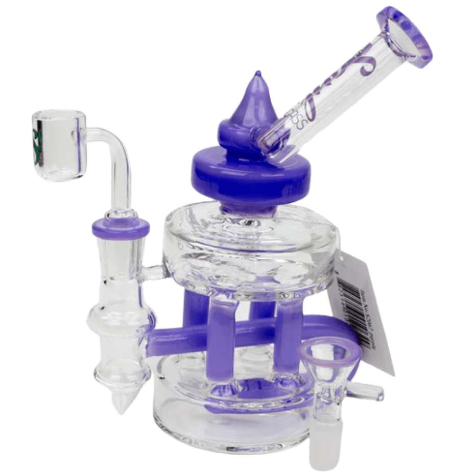 SOUL Glass 2-in-1 Double Deck Recycler-7" 7" / Purple Morden Vape SuperStore and Cannabis Manitoba Canada