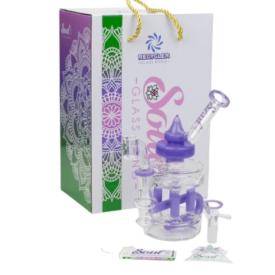 SOUL Glass 2-in-1 Double Deck Recycler-7" Morden Vape SuperStore and Cannabis Manitoba Canada