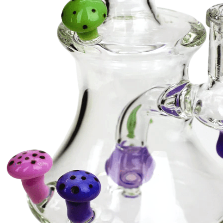 Soul Glass 2-in-1 Mushroom Rig 8" Milk Green Morden Vape SuperStore and Cannabis Manitoba Canada