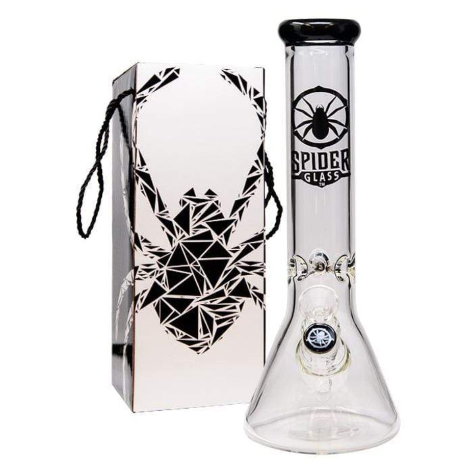 Spider Glass Beaker Bong-12" 12" / Black Morden Vape SuperStore and Cannabis Manitoba Canada