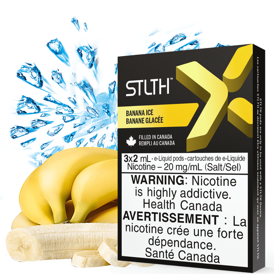 STLTH X Pod Pack-Banana Ice 3/pkg / 20mg Morden Vape SuperStore and Cannabis Manitoba Canada