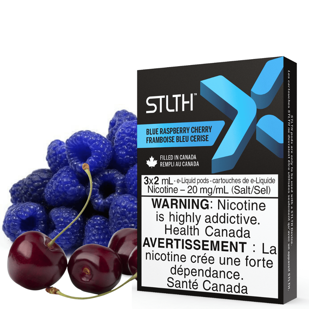 STLTH X Pod Pack-Blue Raspberry Cherry 3/pkg / 20mg Morden Vape SuperStore and Cannabis Manitoba Canada