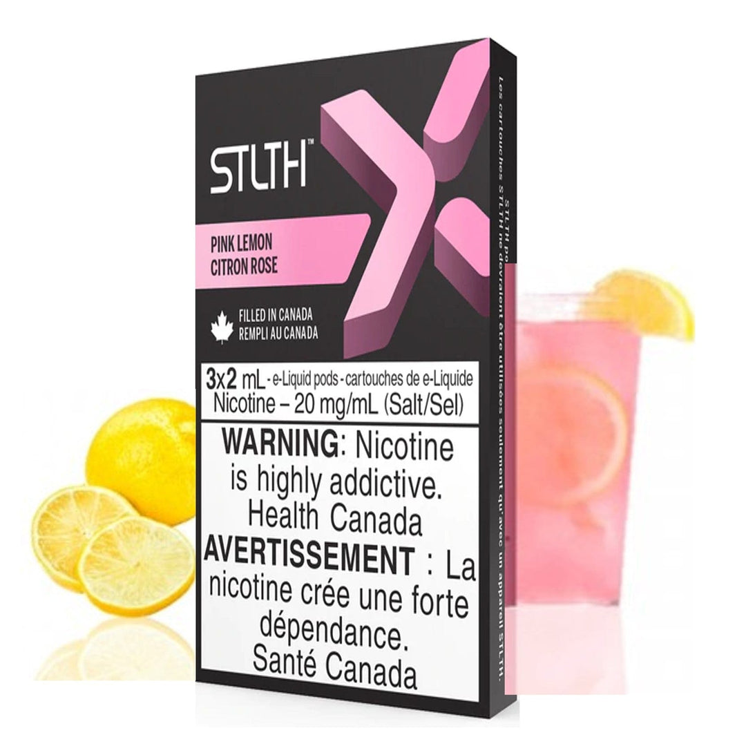 STLTH X Pod Pack-Pink Lemon 3/PKG / 20mg Morden Vape SuperStore and Cannabis Manitoba Canada