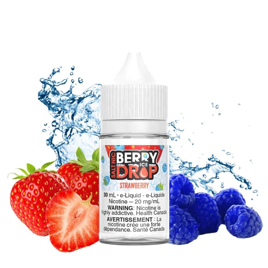 Strawberry Ice Salt by Berry Drop E-Liquid 30ml / 12mg Morden Vape SuperStore and Cannabis Manitoba Canada