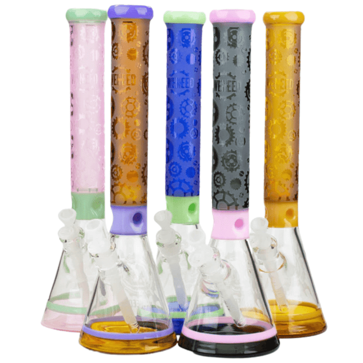 WENEED 7mm High Gear Beaker-19" 7mm / Pink Morden Vape SuperStore and Cannabis Manitoba Canada