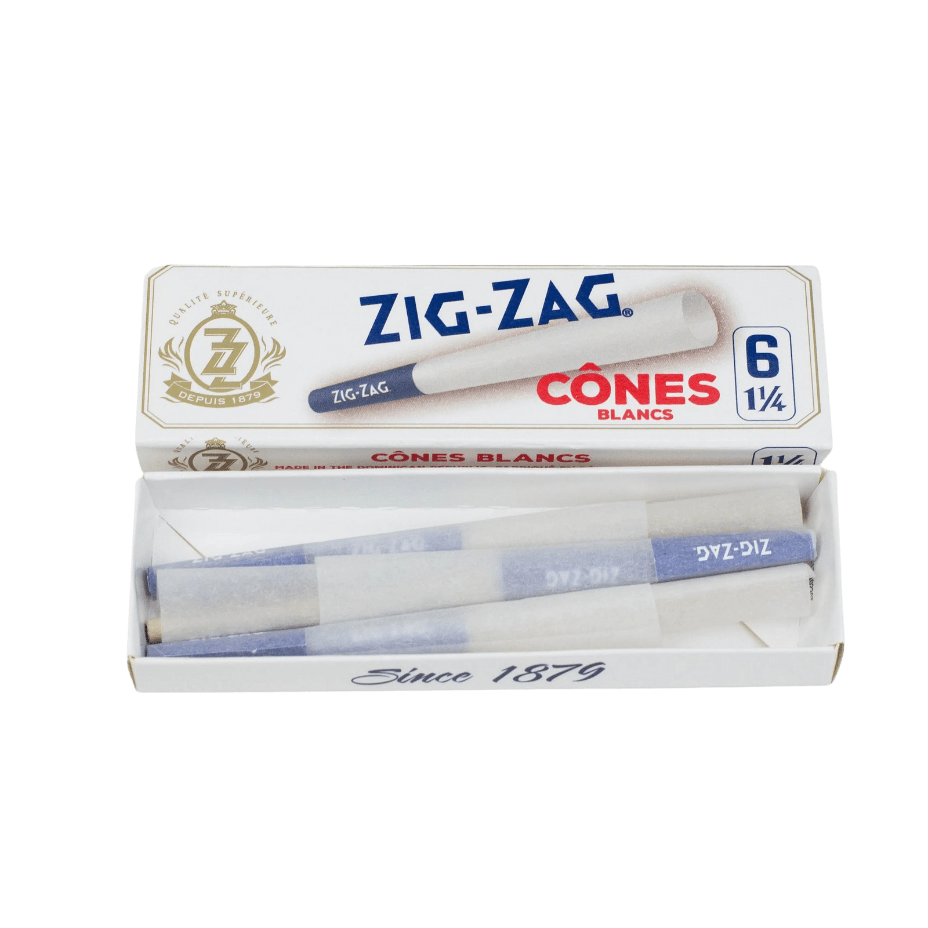 Zig-Zag Pre-Rolled White Cones 6-pack-1 1/4 1 1/4 / 6-Pack Morden Vape SuperStore and Cannabis Manitoba Canada